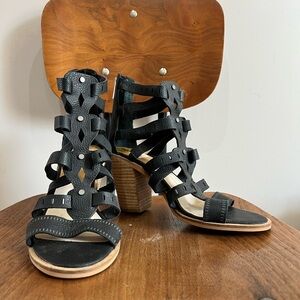 Dolce Vita Black Strap Heels